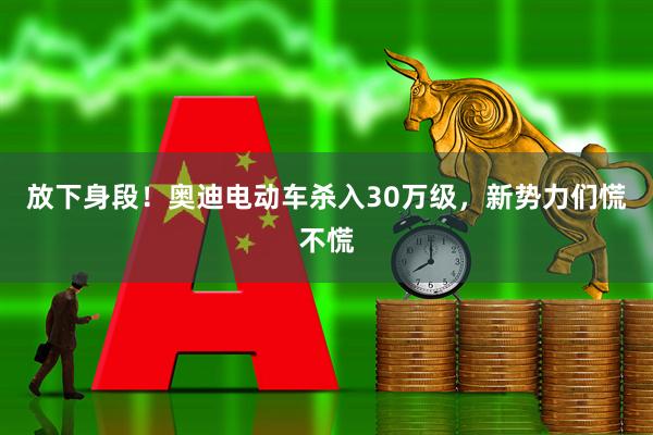 放下身段！奥迪电动车杀入30万级，新势力们慌不慌