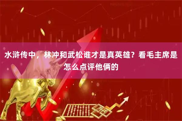 水浒传中，林冲和武松谁才是真英雄？看毛主席是怎么点评他俩的